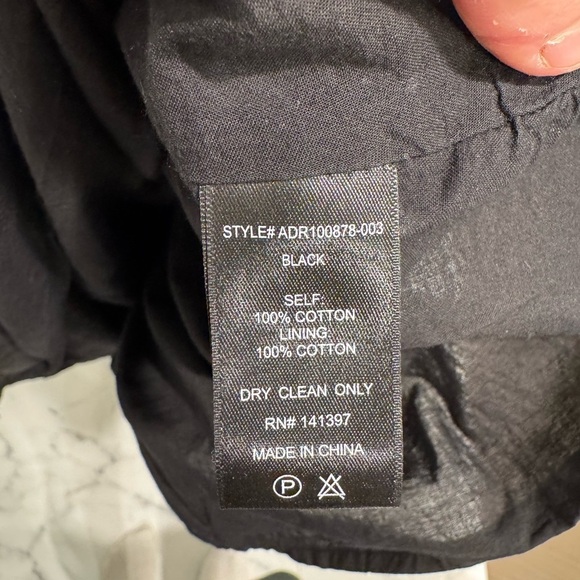 ASTR The Label Black Puff Sleeve Smocked Cotton Midi Dress - Picture 4 of 5